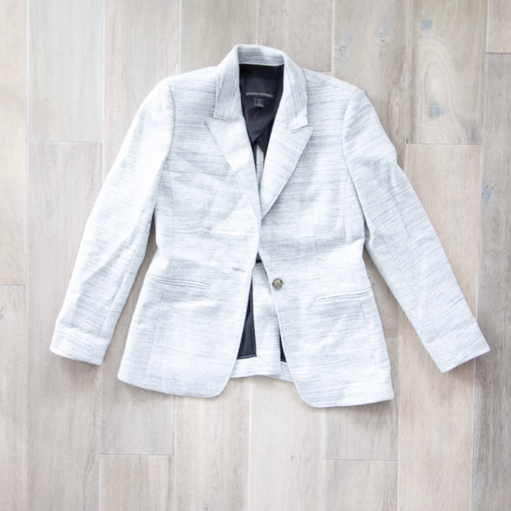 Banana Republic Grey Heather Blazer